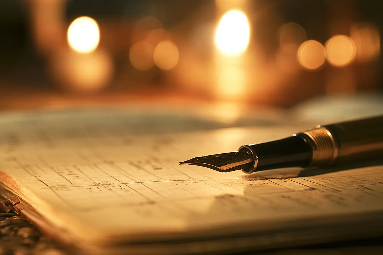 Fountain pen on an open monthly planner mapping installment loan payments