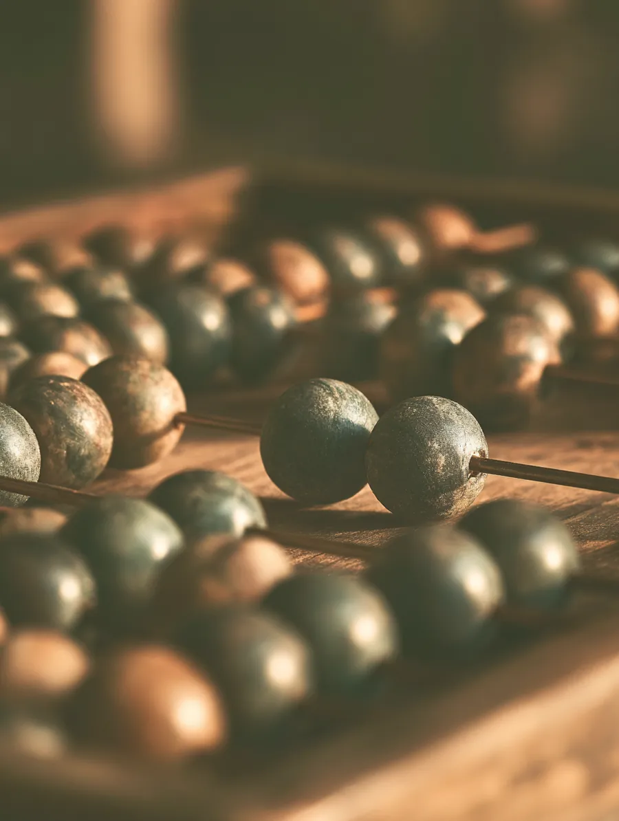 Abacus with two beads slid apart, the simple math behind personal loan payments